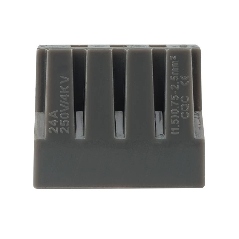 Экспресс-клемма с пастой СМК 773-308, 8-проводная до 2,5 мм², серая (50 шт/уп) REXANT