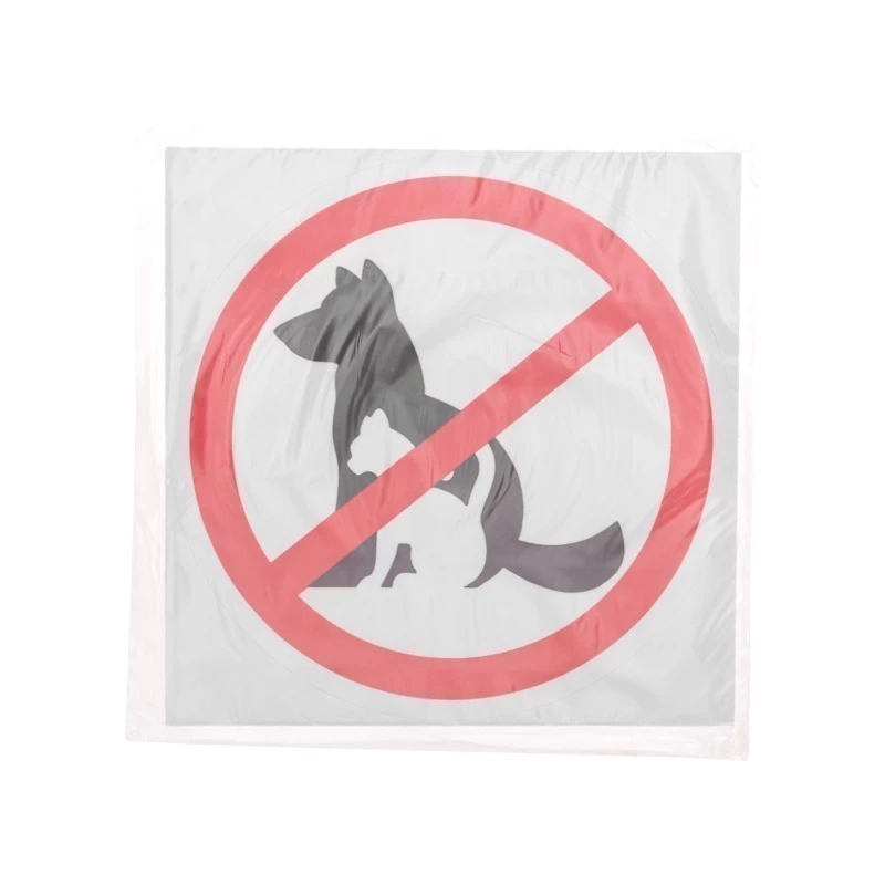 Наклейка запрещающий знак "С животными вход запрещен" 150*150 мм Rexant