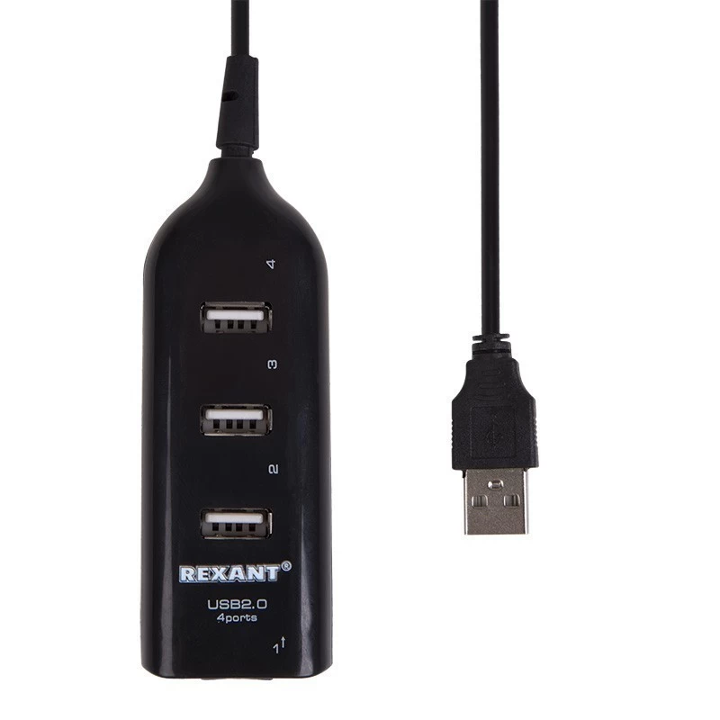 Разветвитель USB 2.0 на 4 порта REXANT