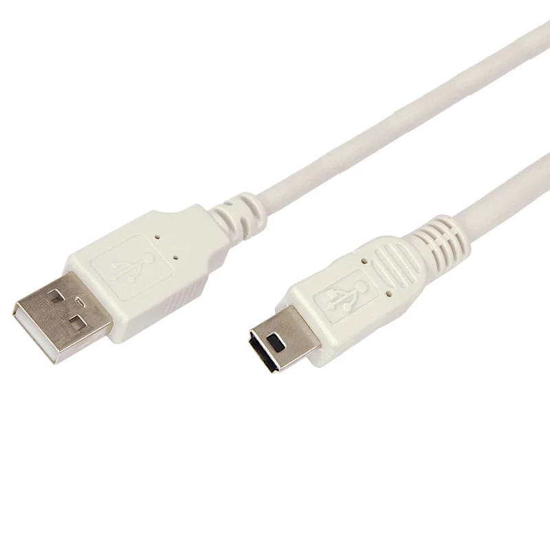 Кабель USB-A – mini USB, 2,4А, 3м, ПВХ, серый REXANT