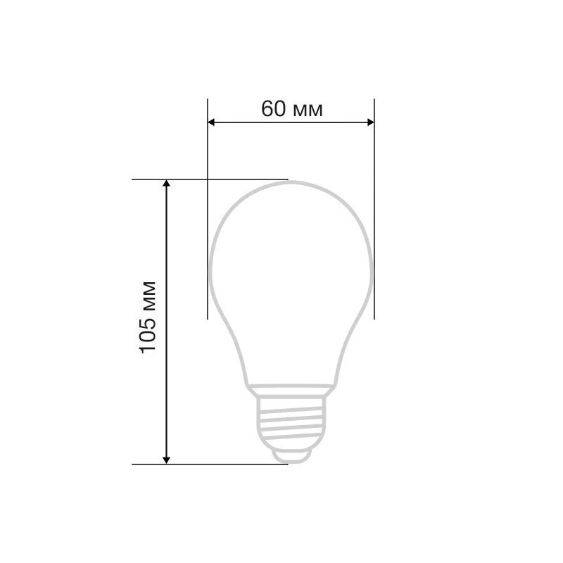 Лампа филаментная Груша A60 11,5Вт 1320Лм 2700K E27 матовая колба REXANT