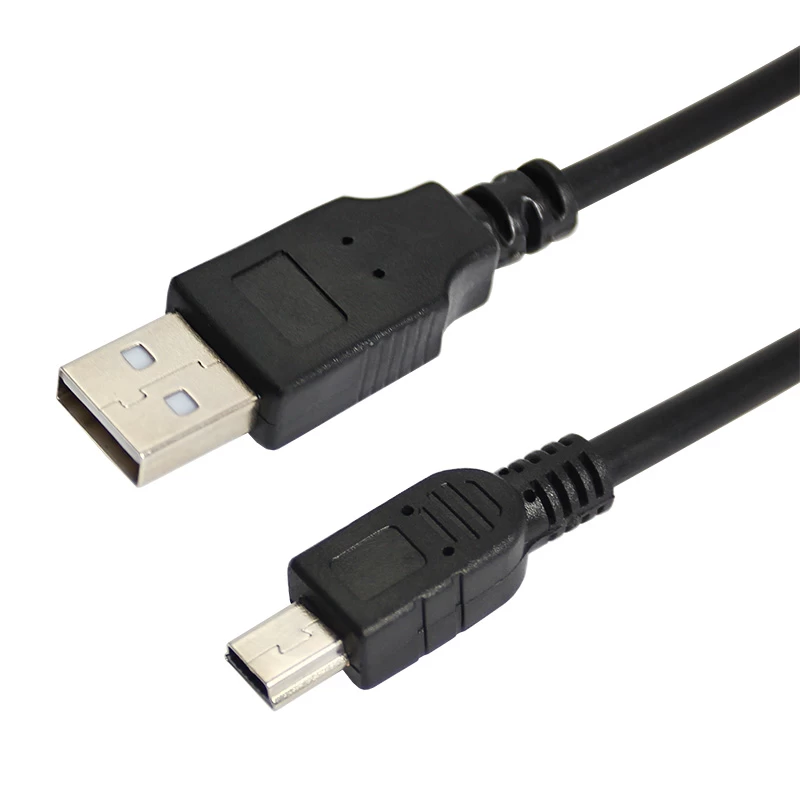 Кабель USB-A – mini USB, 1А, 0,2м, ПВХ, черный REXANT