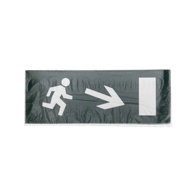 Наклейка для аварийного светильника  "Направление к эвакуационному выходу направо вниз" REXANT