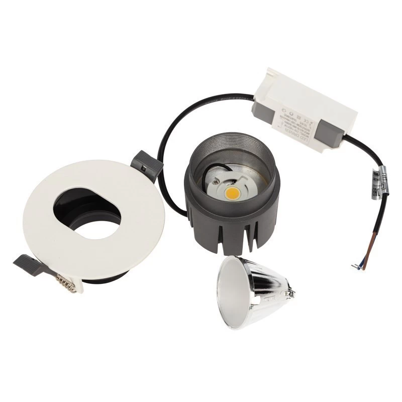Светильник встраиваемый поворотный REXANT Horeca Dark Light с антиослепляющим эффектом 12 Вт 4000 К Oval LED WHITE