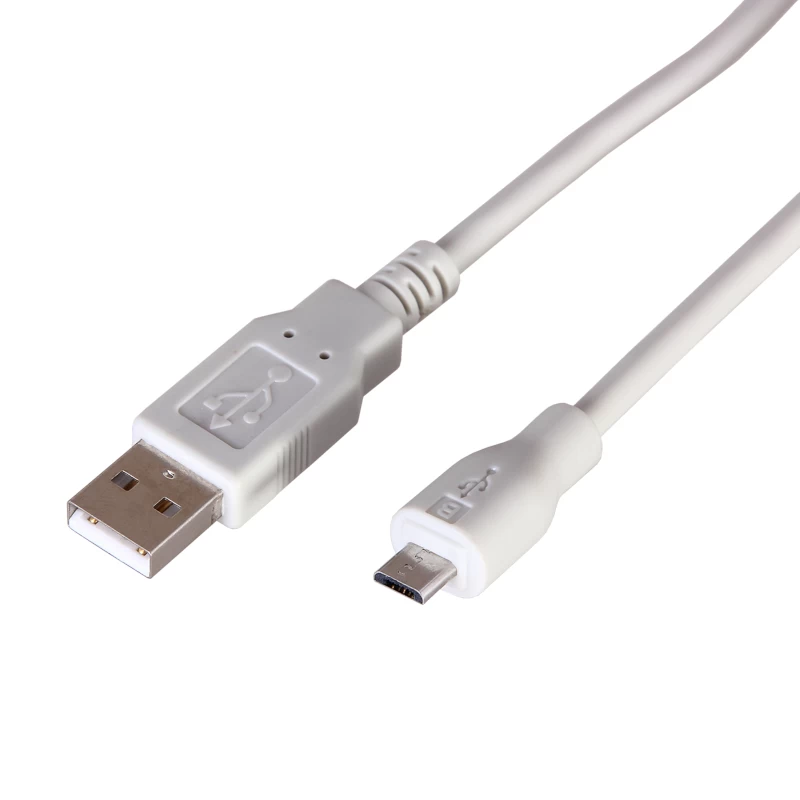 Кабель USB-A – micro USB, 1А, 3м, серый REXANT